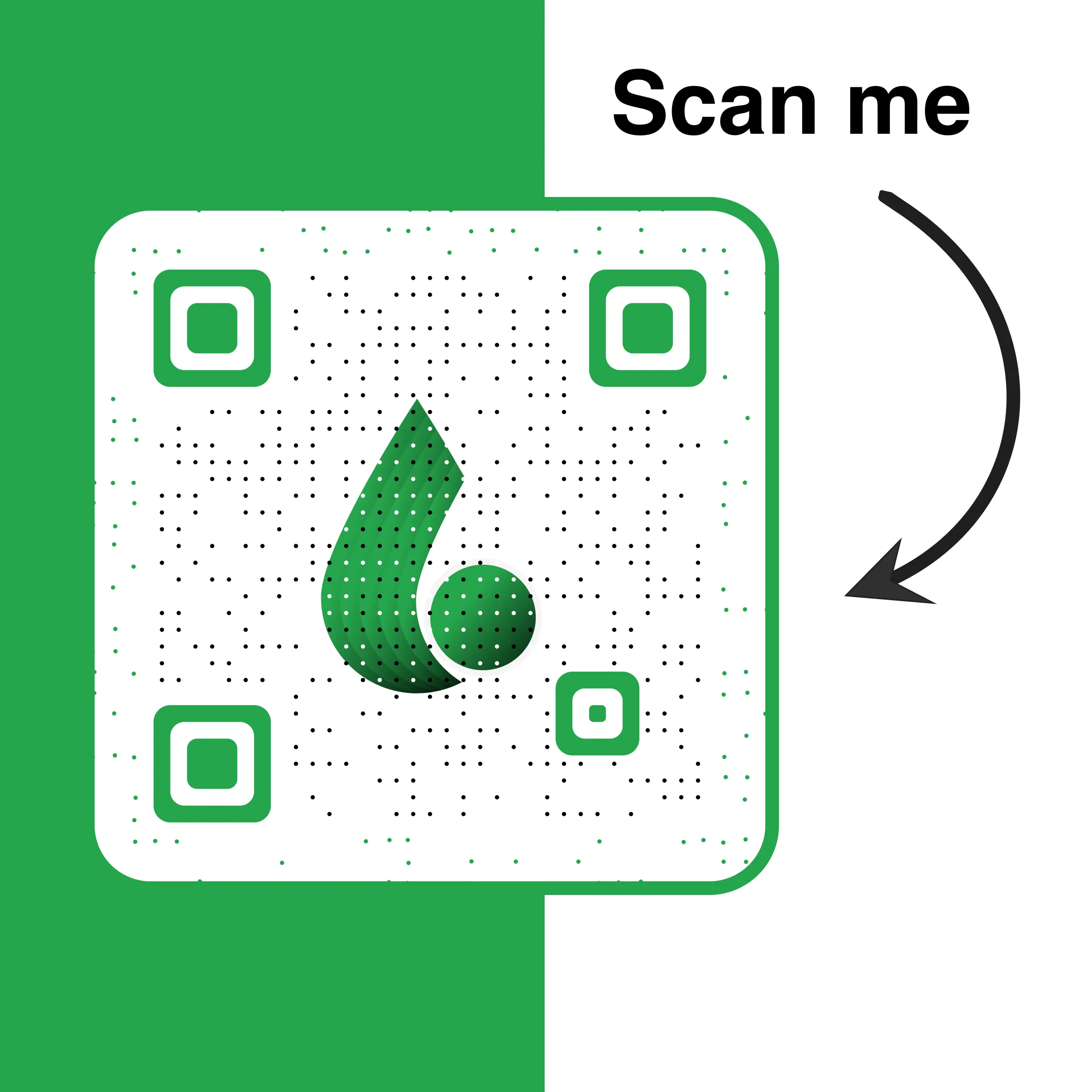 Magenta und weißer kreisförmiger QR-Code mit modernem Design, drei Erkennungsmarkern und zentralem Vorwärts-Symbol, das digitale Zugänglichkeit und interaktive Markenidentität symbolisiert